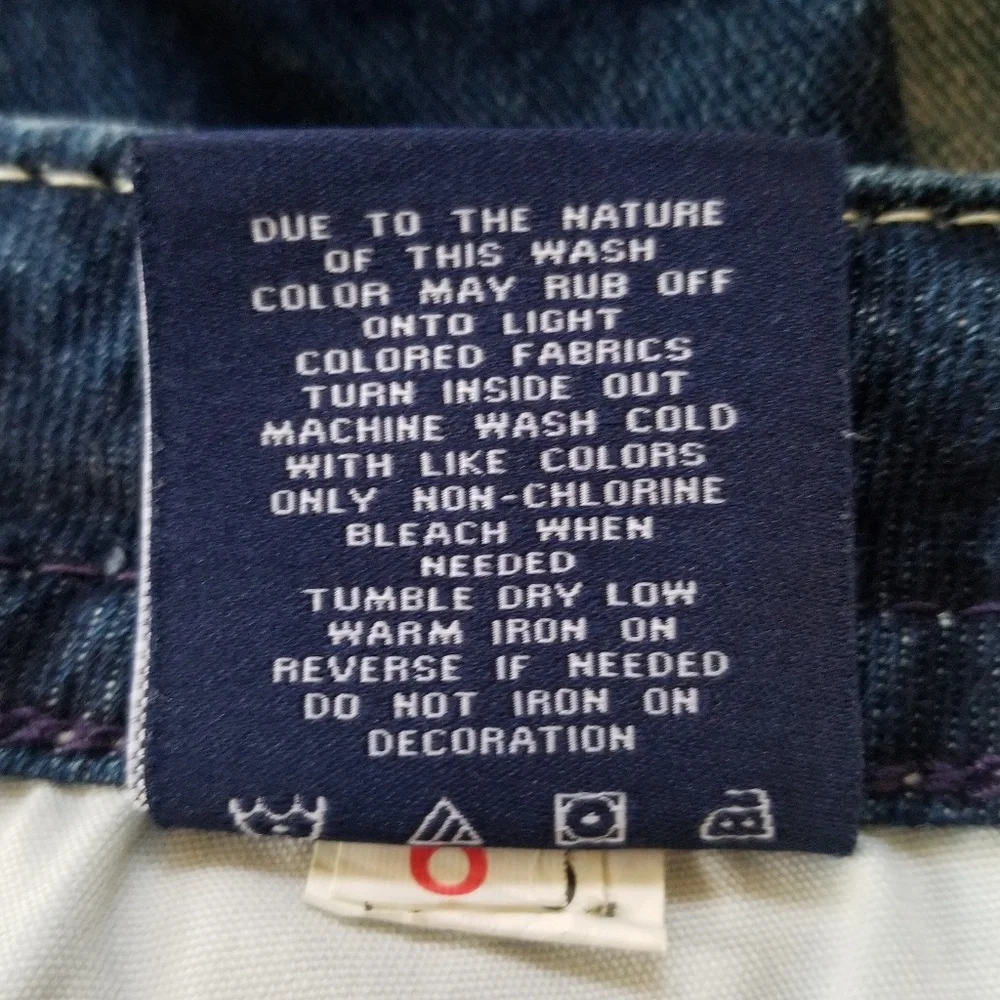 Vigoss‎ Heritage Fit Embroidered Denim Capris Size 6